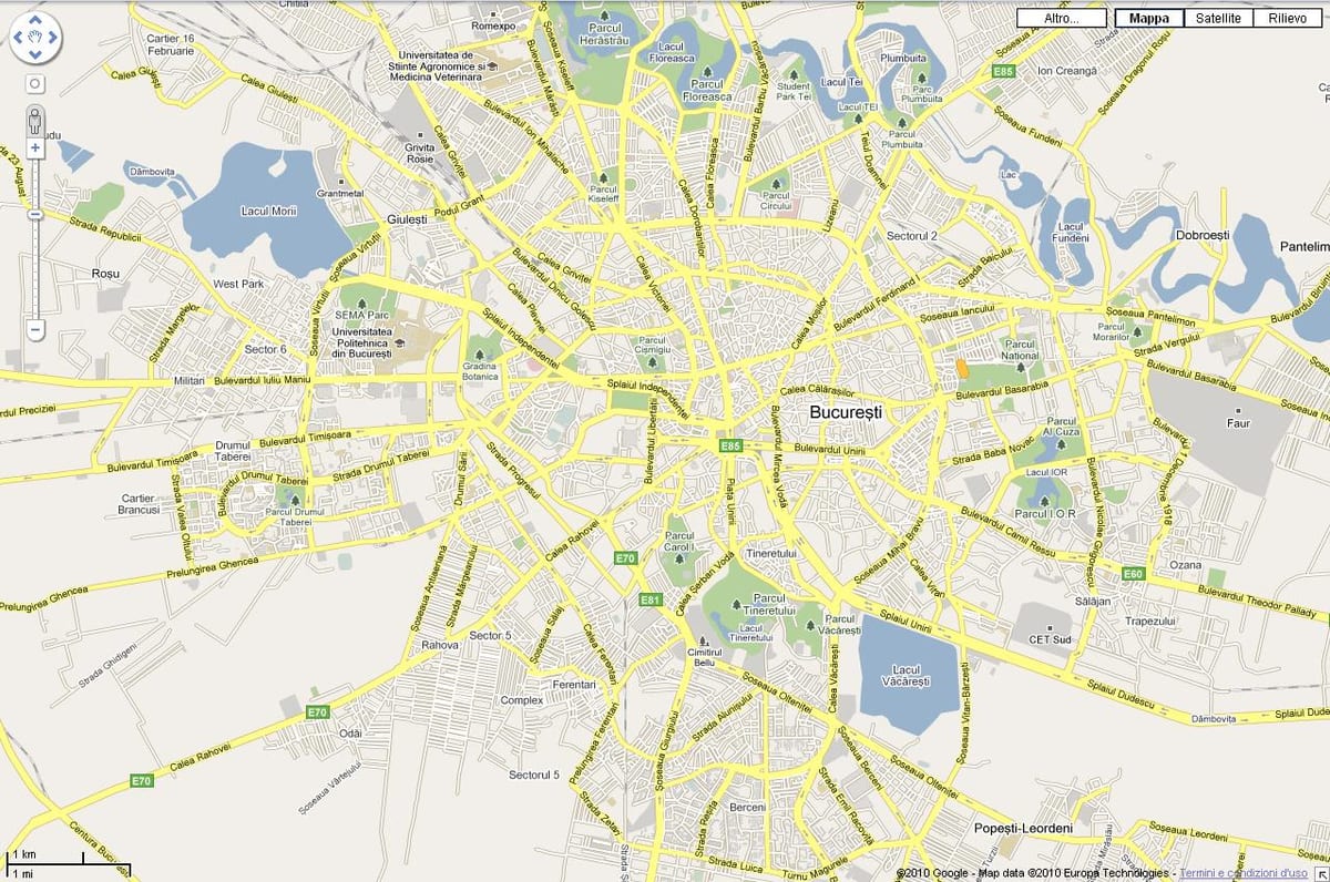 ನಕ್ಷೆ bucuresti ರೊಮೇನಿಯಾ