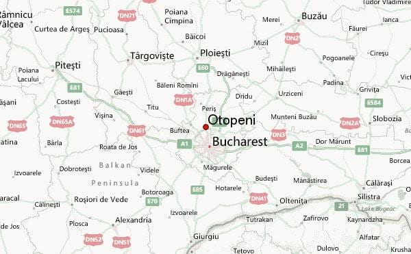 otopeni ವಿಮಾನ ನಕ್ಷೆ