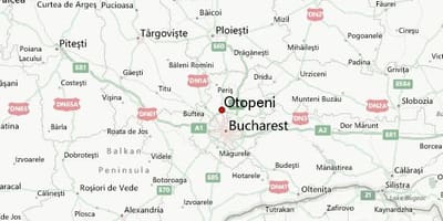 Otopeni ವಿಮಾನ ನಕ್ಷೆ